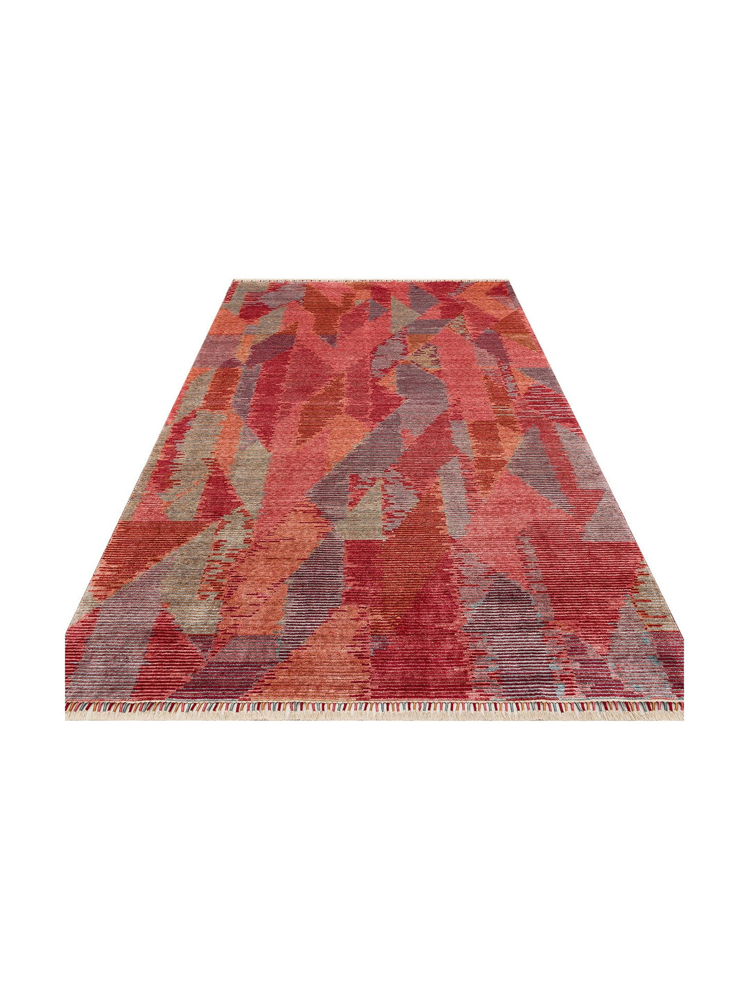 Burj Series 100% Natural Handcrafted Black Loom Carpet 02 MULTY