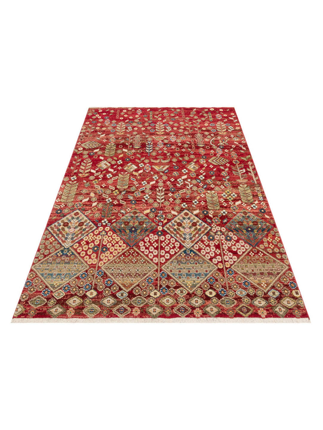 Altay Series Warm Color Tone Authentic Living Room Kitchen Bedroom Entrance Hallway Carpet 01RED
