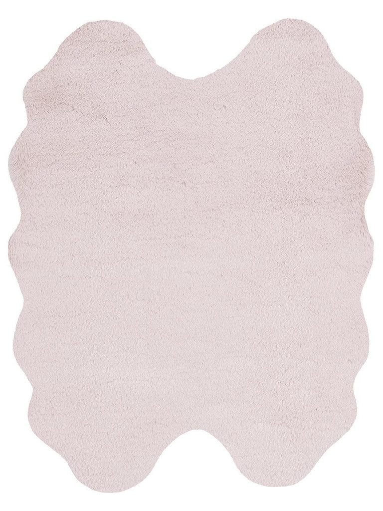 Bunny New Soft Texture Long Hair Washable Rabbit Pelt POWDER QUARD N