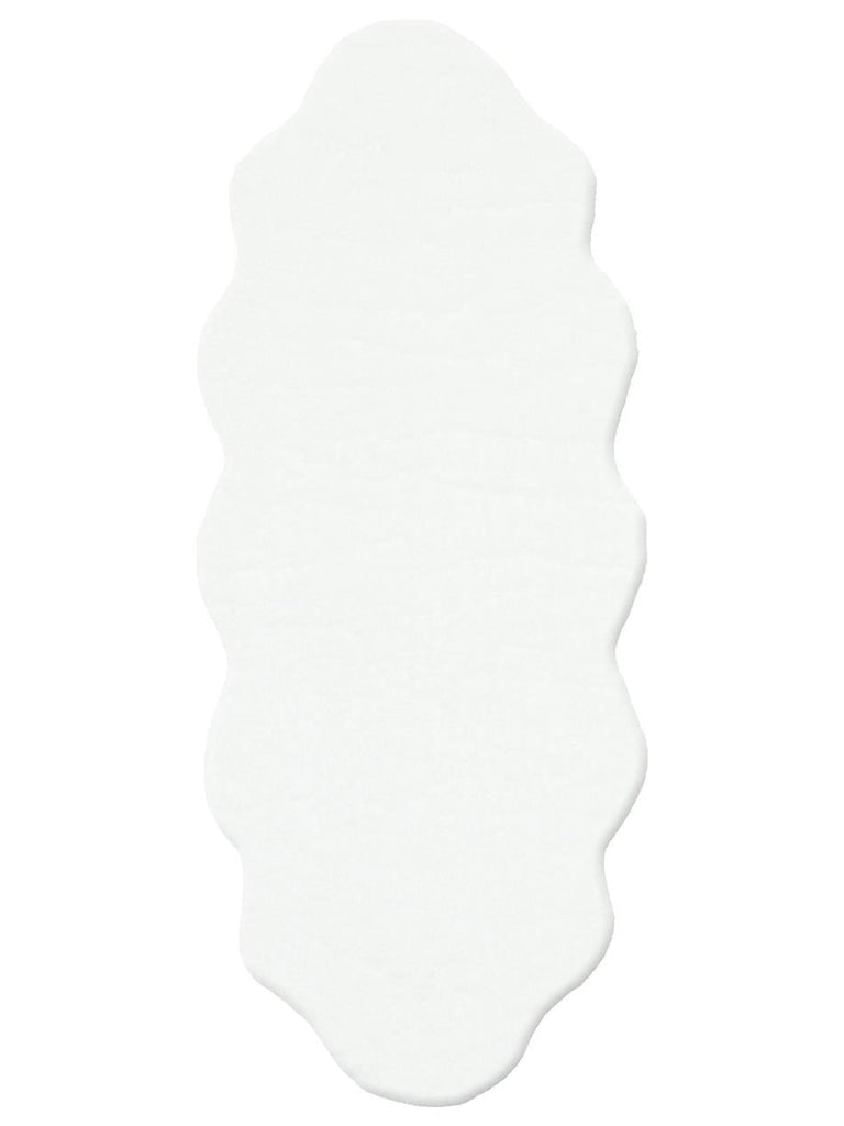 Bunny New Soft Texture Long Hair Washable Rabbit Pelt WHITE DOUBLE N