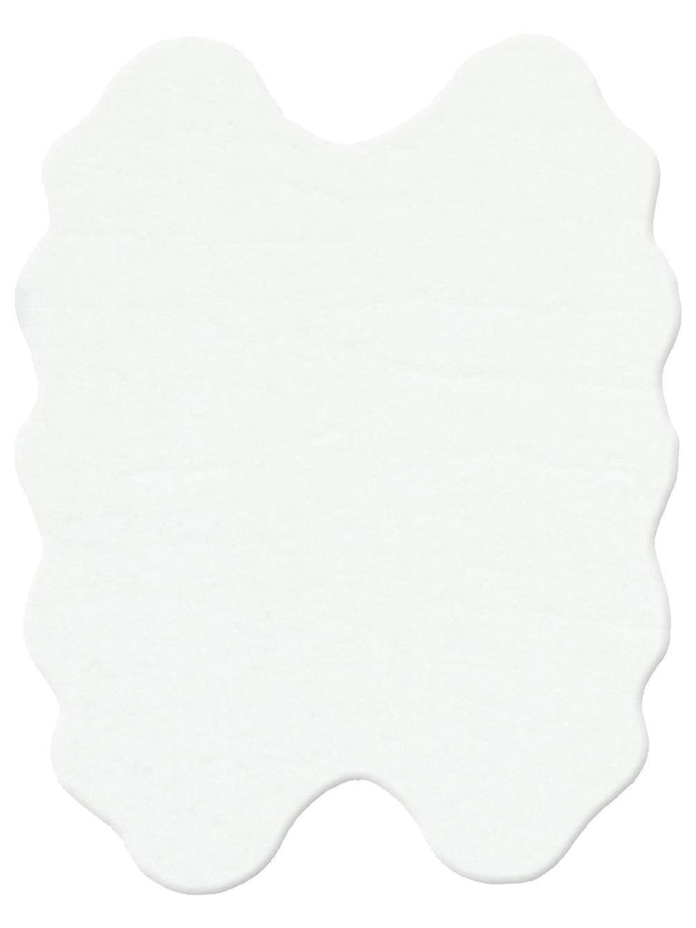 Bunny New Soft Texture Long Hair Washable Rabbit Pelt WHITE QUARD N
