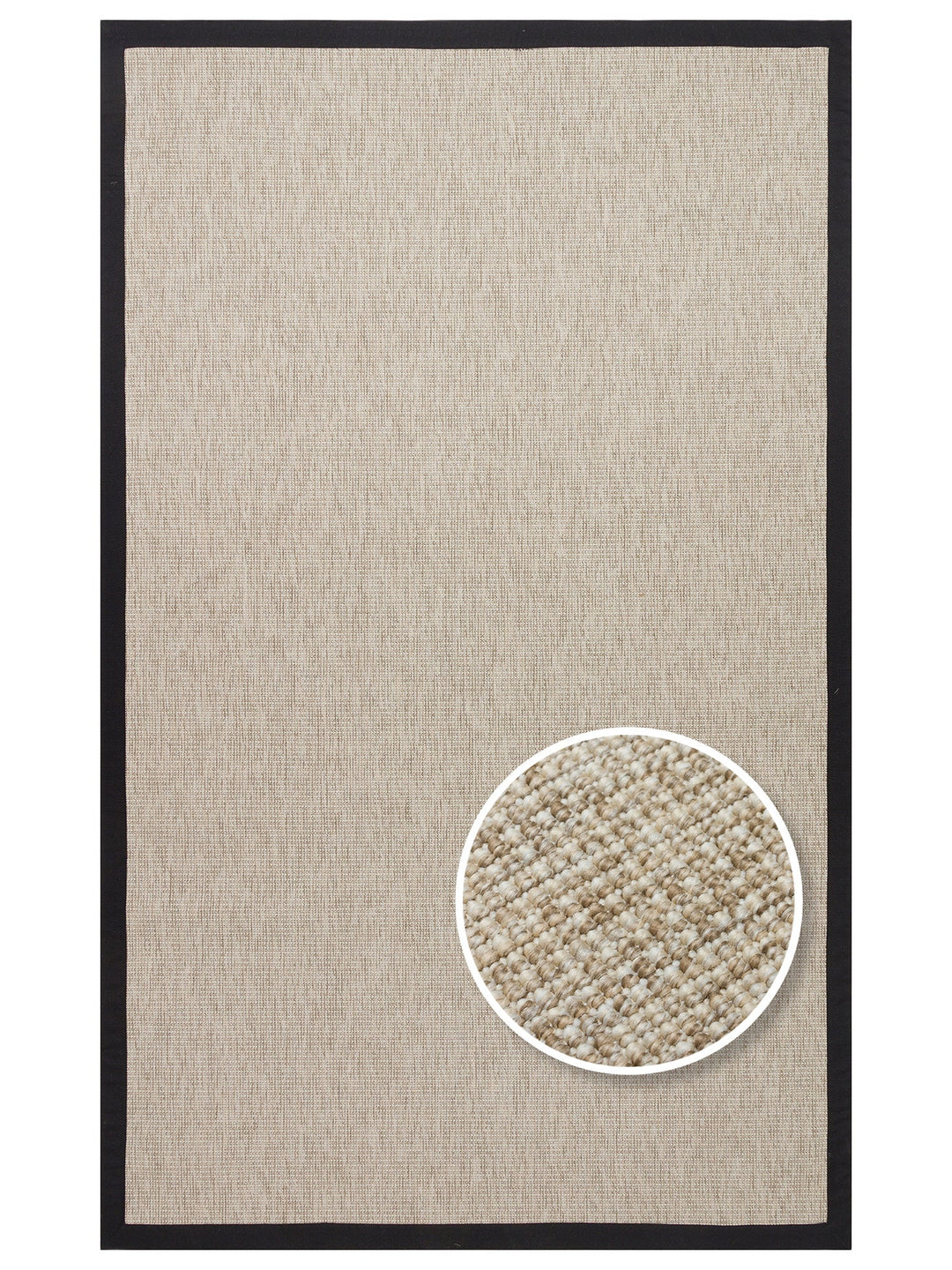 Dream Bordered, Lint-Free, Easy-to-Clean Sisal Carpet for Indoor and Outdoor Use 2703LB