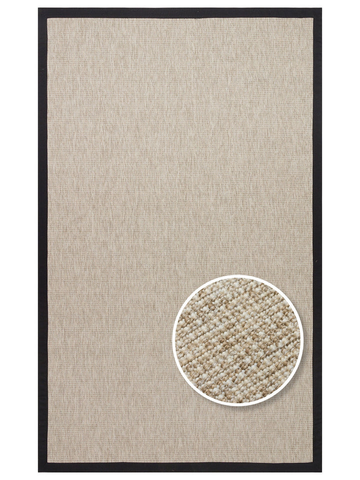 Dream Bordered, Lint-Free, Easy-to-Clean Sisal Carpet for Indoor and Outdoor Use 2703LB