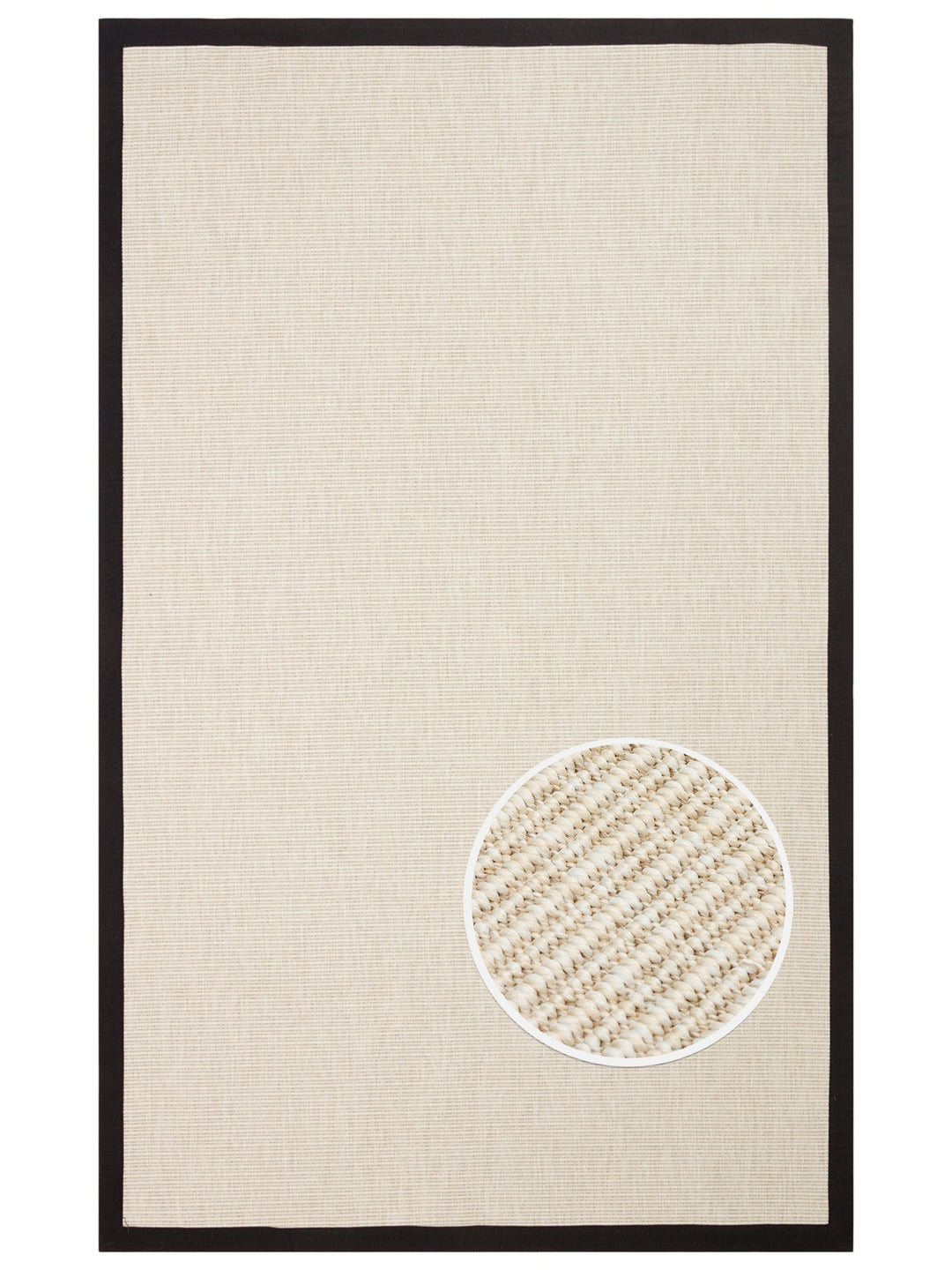 Dream Bordered, Lint-Free, Easy-to-Clean Sisal Carpet Suitable for Indoor and Outdoor Use 2706CBB