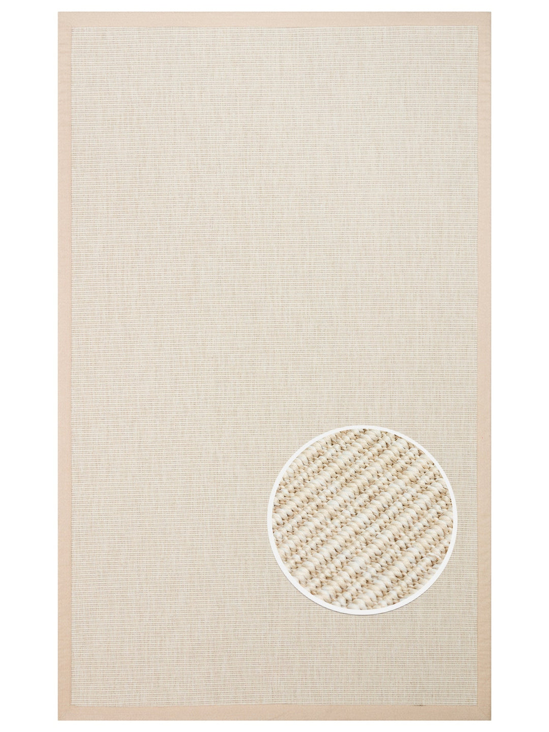 Dream Bordered, Lint-Free, Easy-to-Clean Sisal Carpet Suitable for Indoor and Outdoor Use 2706CBB