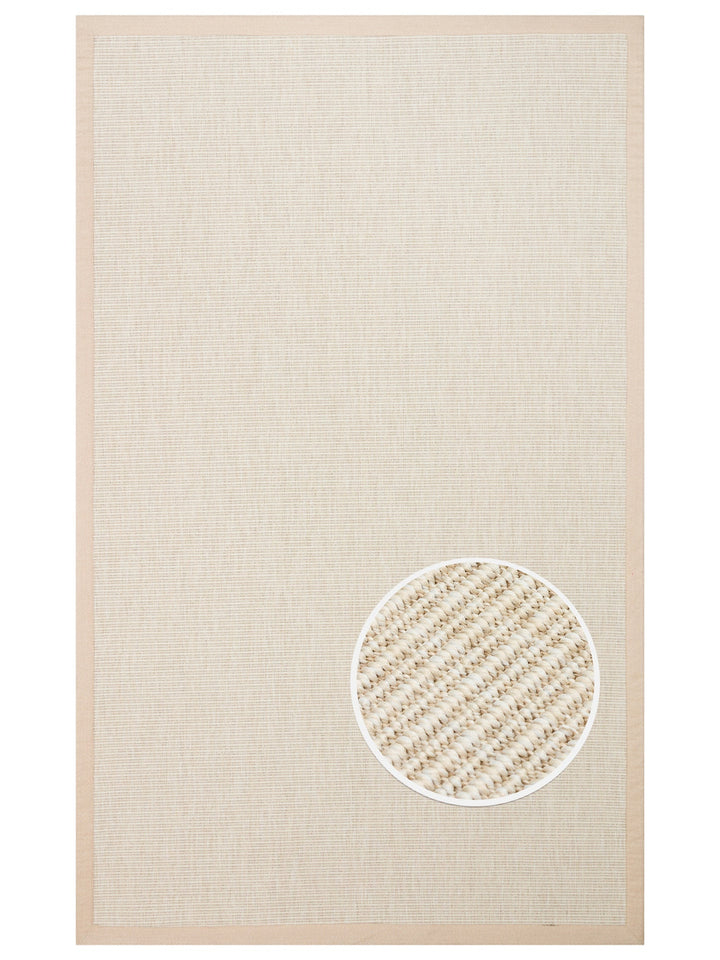 Dream Bordered, Lint-Free, Easy-to-Clean Sisal Carpet Suitable for Indoor and Outdoor Use 2706CBB
