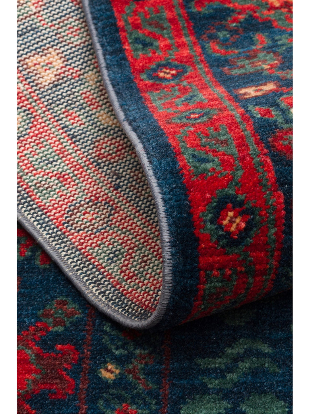 Göbeklitepe Series Handmade Black Loom Carpet with Anatolian Motifs, Produced with 100% New Zealand Wool 03 NAVY