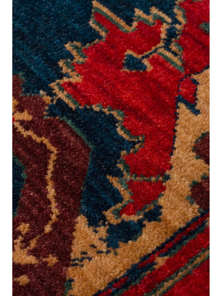 Göbeklitepe Series Handmade Black Loom Carpet with Anatolian Motifs, Made with 100% New Zealand Wool 05REDV