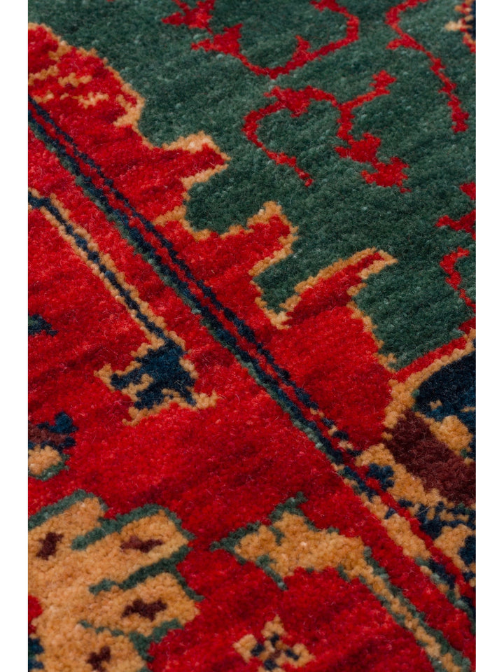 Göbeklitepe Series Handmade Black Loom Carpet with Anatolian Motifs, Made with 100% New Zealand Wool 05REDV