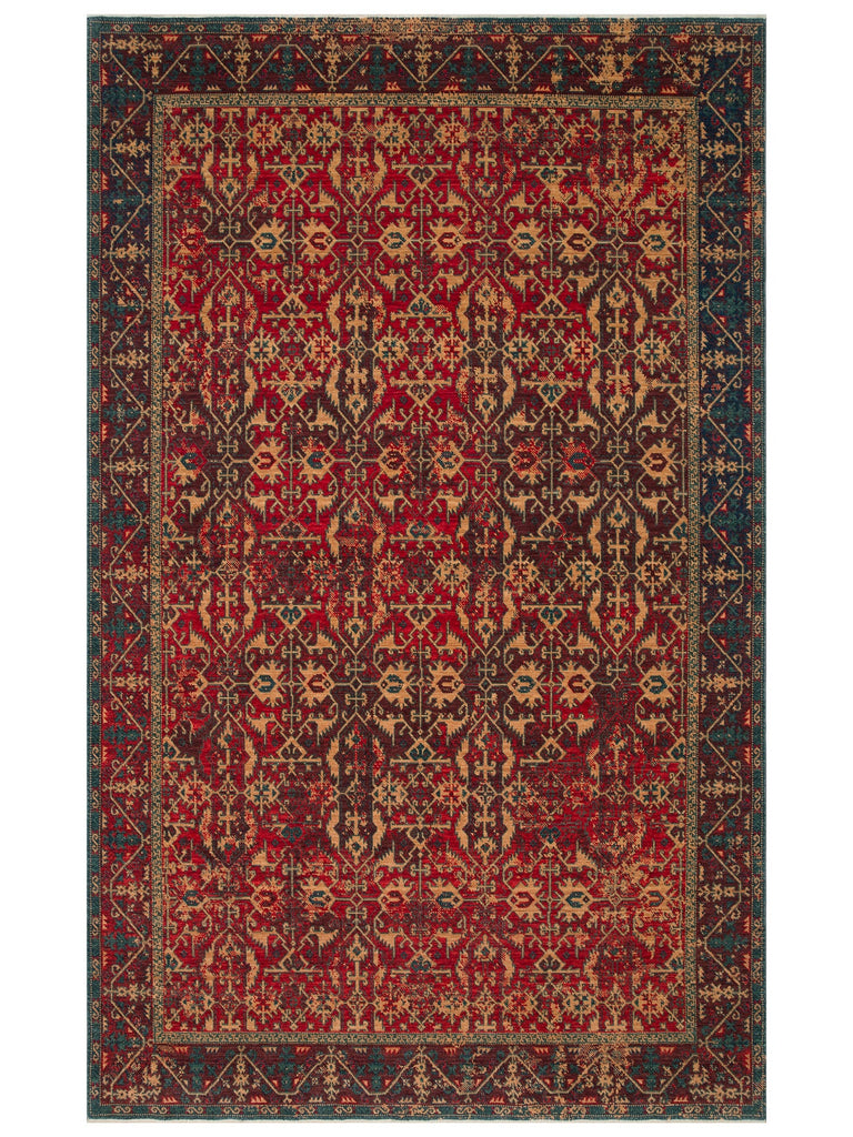 Göbeklitepe Series Handmade Black Loom Carpet with Anatolian Motifs, Made with 100% New Zealand Wool 09REDV