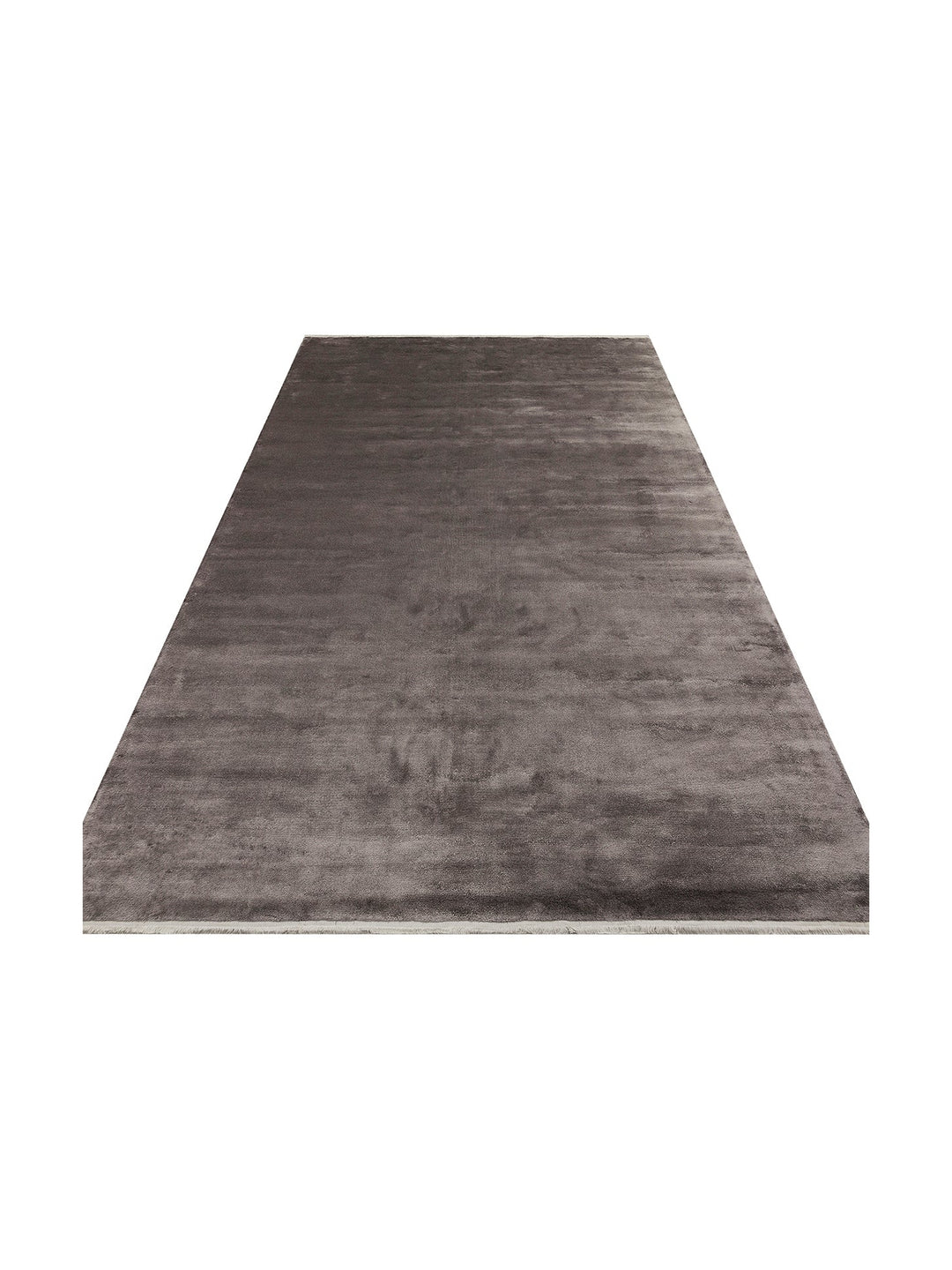 Oushak Plain 100% Natural Solid Color Viscose Uşak Carpet Produced on Special Looms by Handicraft PLNDGREY