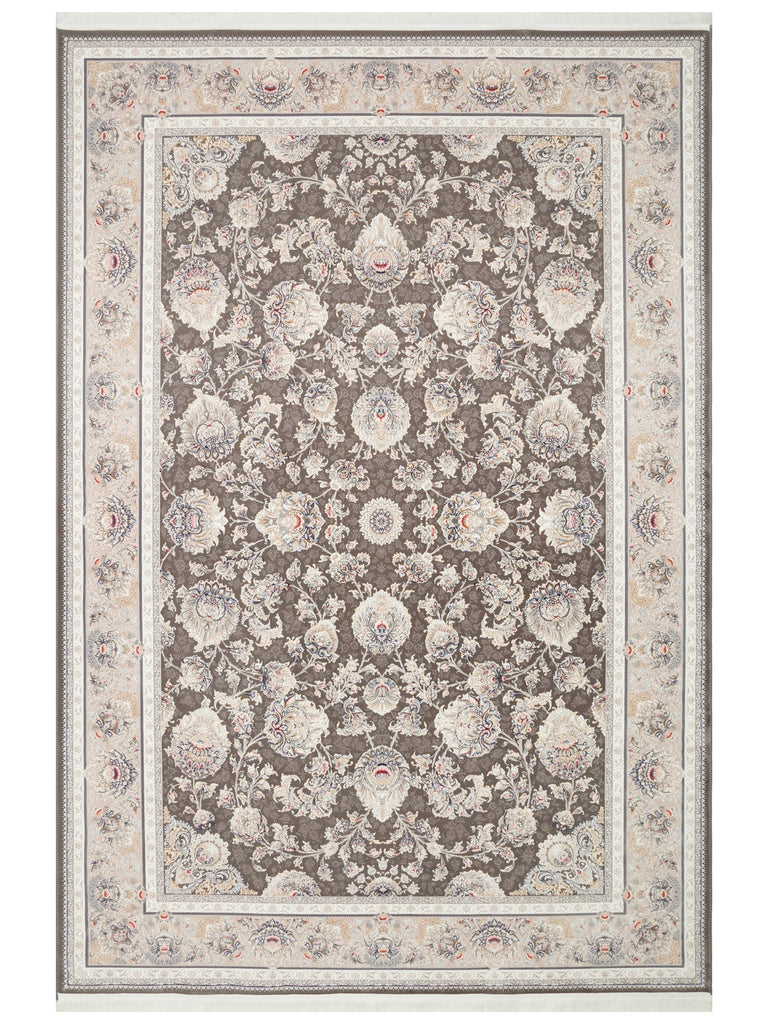 Tahran Series Classic Patterned High Quality Tight Woven Special Living Room Carpet 02DGREY