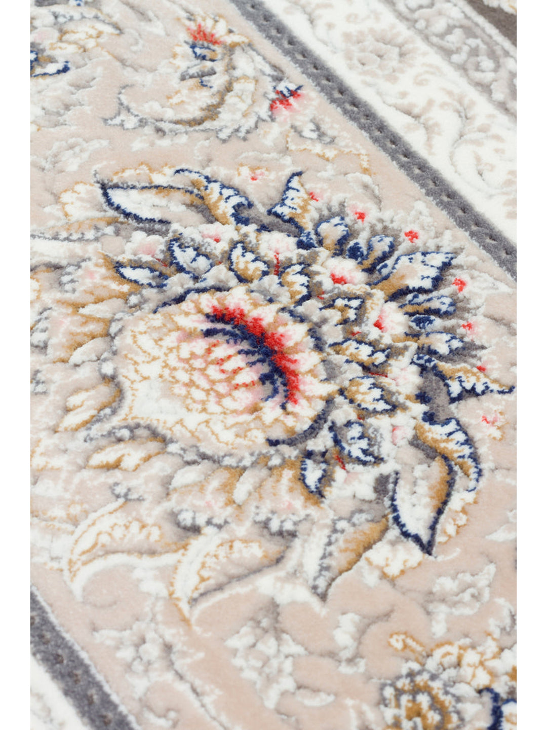 Tahran Series Classic Patterned High Quality Tight Woven Special Living Room Carpet 02DGREY