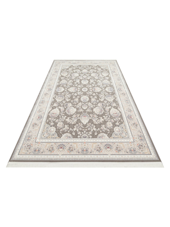 Tahran Series Classic Patterned High Quality Tight Woven Special Living Room Carpet 02DGREY