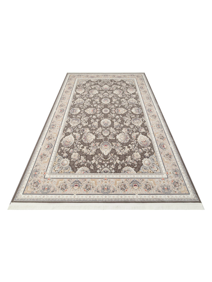 Tahran Series Classic Patterned High Quality Tight Woven Special Living Room Carpet 02DGREY