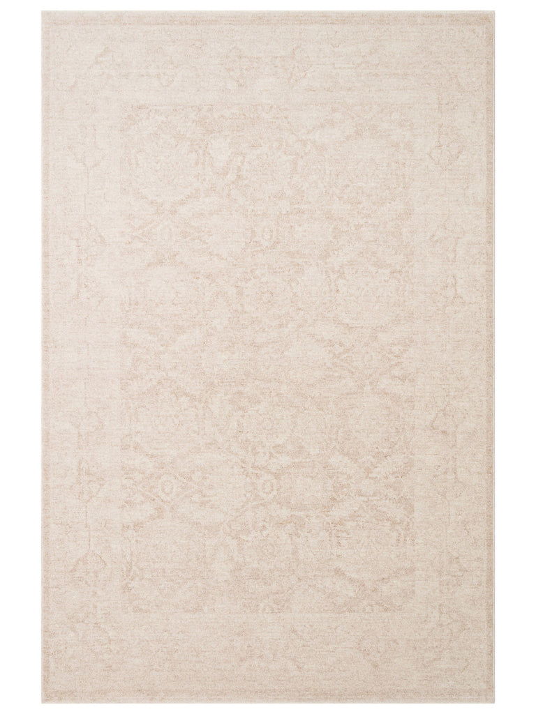 Tabriz Series Vintage Antique Patterned Modern Soft Textured Carpet 01 CREAM