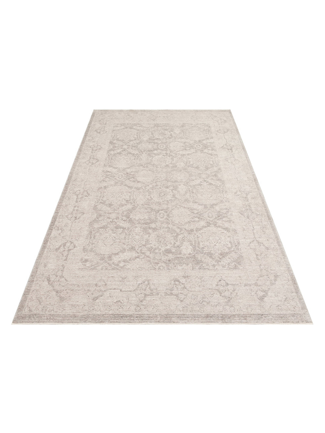 Tabriz Series Vintage Patterned Modern Soft Textured Carpet 01 GREY
