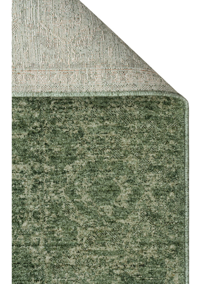 Tabriz Series Vintage Antique Patterned Modern Soft Textured Carpet 02 GREEN