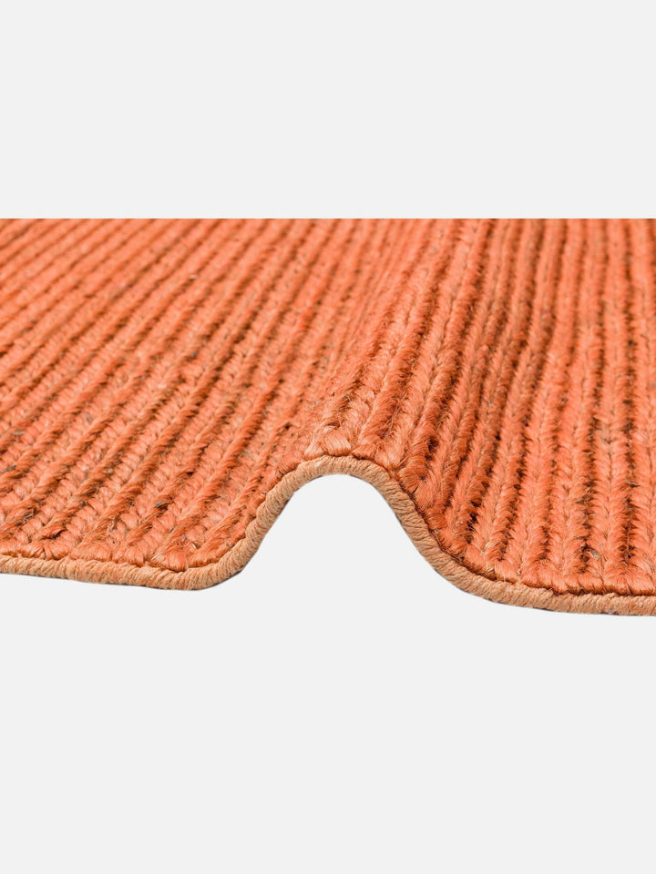 Baccarat Neo Jüt %100 Naturel Oturma Odası Koridor Mutfak Balkon El Dokuma Hasır Halı BCN RUST - Carpetdocia