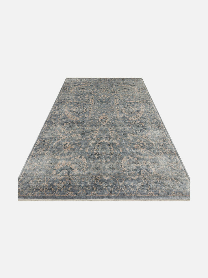 Çırağan %100 Naturel Özel Işıltılı El Emeği ile Özel Tezgahlarda Üretilen TENCEL™ Uşak Halısı 07SVZ - Carpetdocia