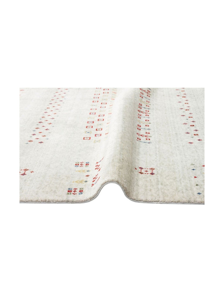 Oushak Carnaval Tapis Uşak Moderne TENCEL™ 100 % Naturel, Facile à Nettoyer, Fait Main 06 BEIGE