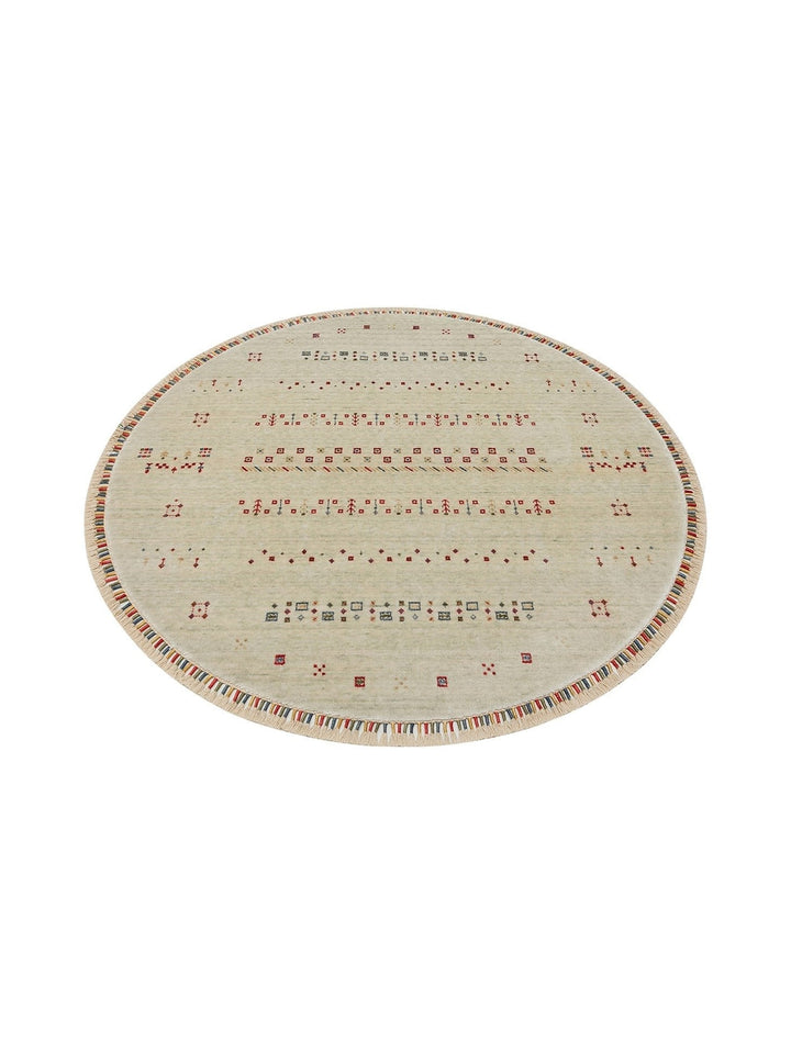 Oushak Carnaval Tapis Uşak Moderne TENCEL™ 100 % Naturel, Facile à Nettoyer, Fait Main 06 BEIGE Q