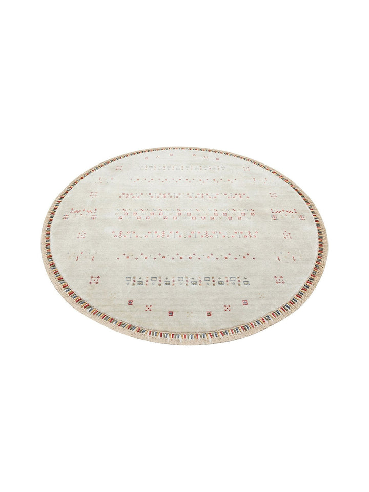 Oushak Carnaval Tapis Uşak Moderne TENCEL™ 100 % Naturel, Facile à Nettoyer, Fait Main 06 BEIGE Q