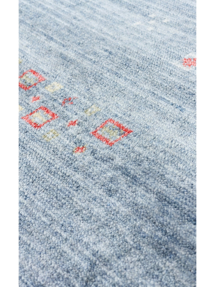 Oushak Carnaval Tapis Uşak Moderne TENCEL™ 100 % Naturel, Facile à Nettoyer, Fait Main 06 BLUE Q
