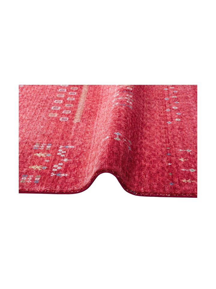 Oushak Carnaval Tapis Uşak Moderne TENCEL™ 100 % Naturel, Facile à Nettoyer, Fait Main 06 RED