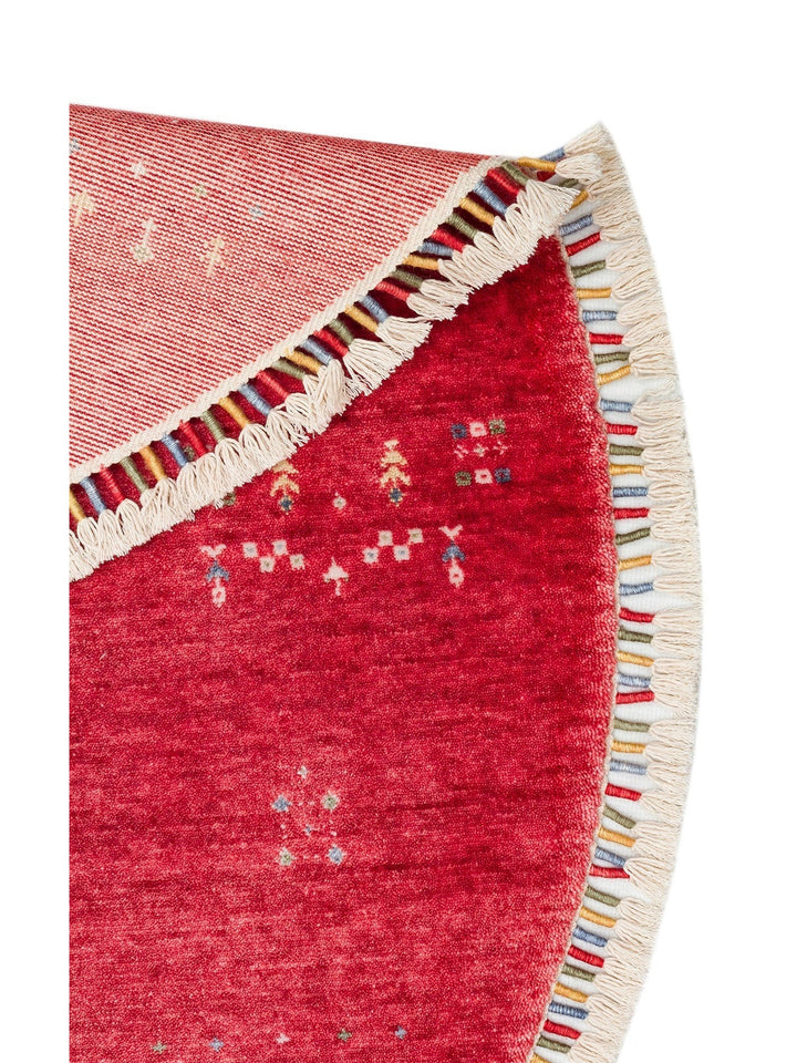 Oushak Carnaval Tapis Uşak Moderne TENCEL™ 100 % Naturel, Facile à Nettoyer, Fait Main 06 RED Q