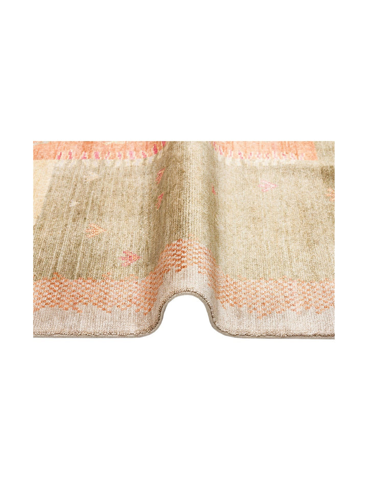Oushak Carnaval Tapis Uşak Moderne TENCEL™ 100 % Naturel, Facile à Nettoyer, Fait Main 07 BEIGE AUTUMN