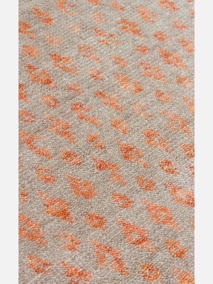 Oushak Carnaval %100 Naturel Kolay Temizlenir El Emeğiyle Üretilen TENCEL™ Modern Uşak Halısı 15 BEIGE AUTUMN - Carpetdocia
