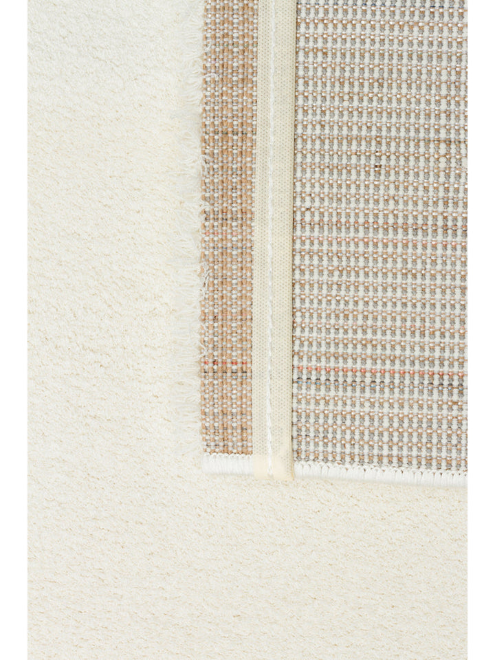 سجادة بيز هاف ناعمة الملمس أنيقة شاجي 01 أبيض