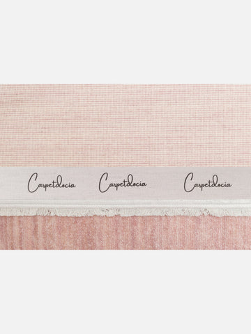 Royal %100 Yeni Zelanda Yünü El Emeği ile Üretilen Halı DUSTY ROSE Carpetdocia kenar şeridi detayı