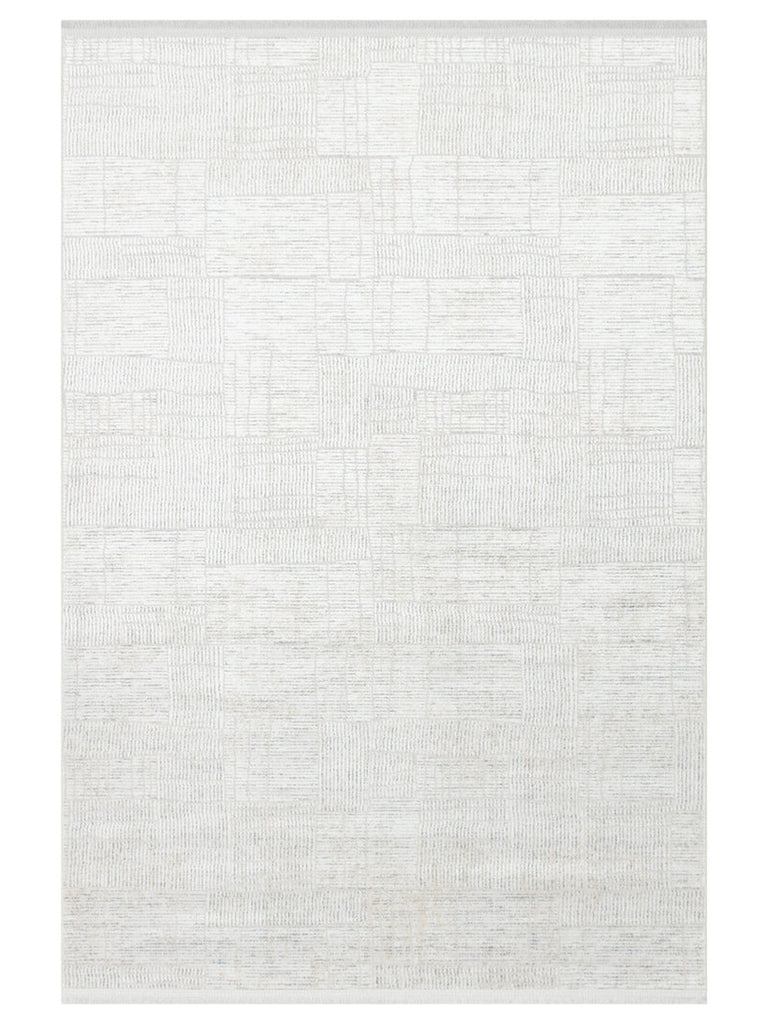 Smooth Yıkanabilir Kaymaz Parlak Oturma Odası Salon Koridor İnce Dokuma Modern Halı 23 GREY XW
