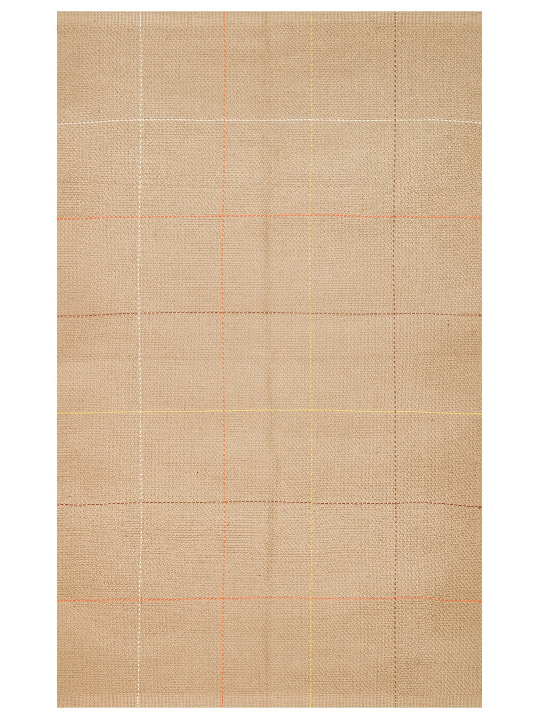Agra %100 Naturel Jüt ve Pamuk Çift Taraflı Oturma Odası Koridor Mutfak Balkon Modern Kilim 1MUL - Carpetdocia