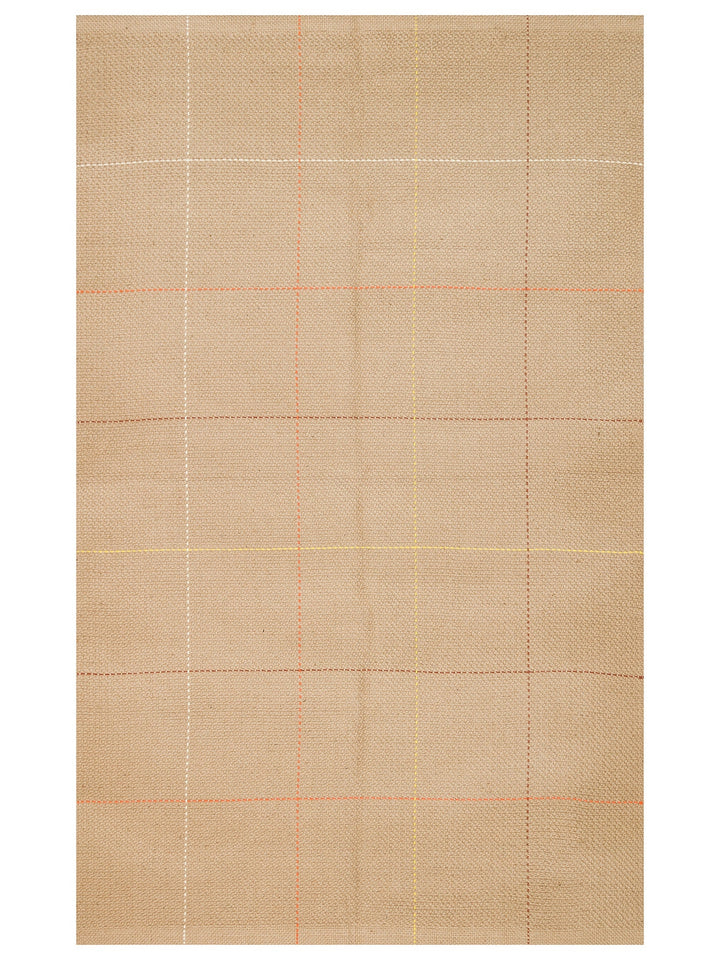 Agra %100 Naturel Jüt ve Pamuk Çift Taraflı Oturma Odası Koridor Mutfak Balkon Modern Kilim 1MUL - Carpetdocia