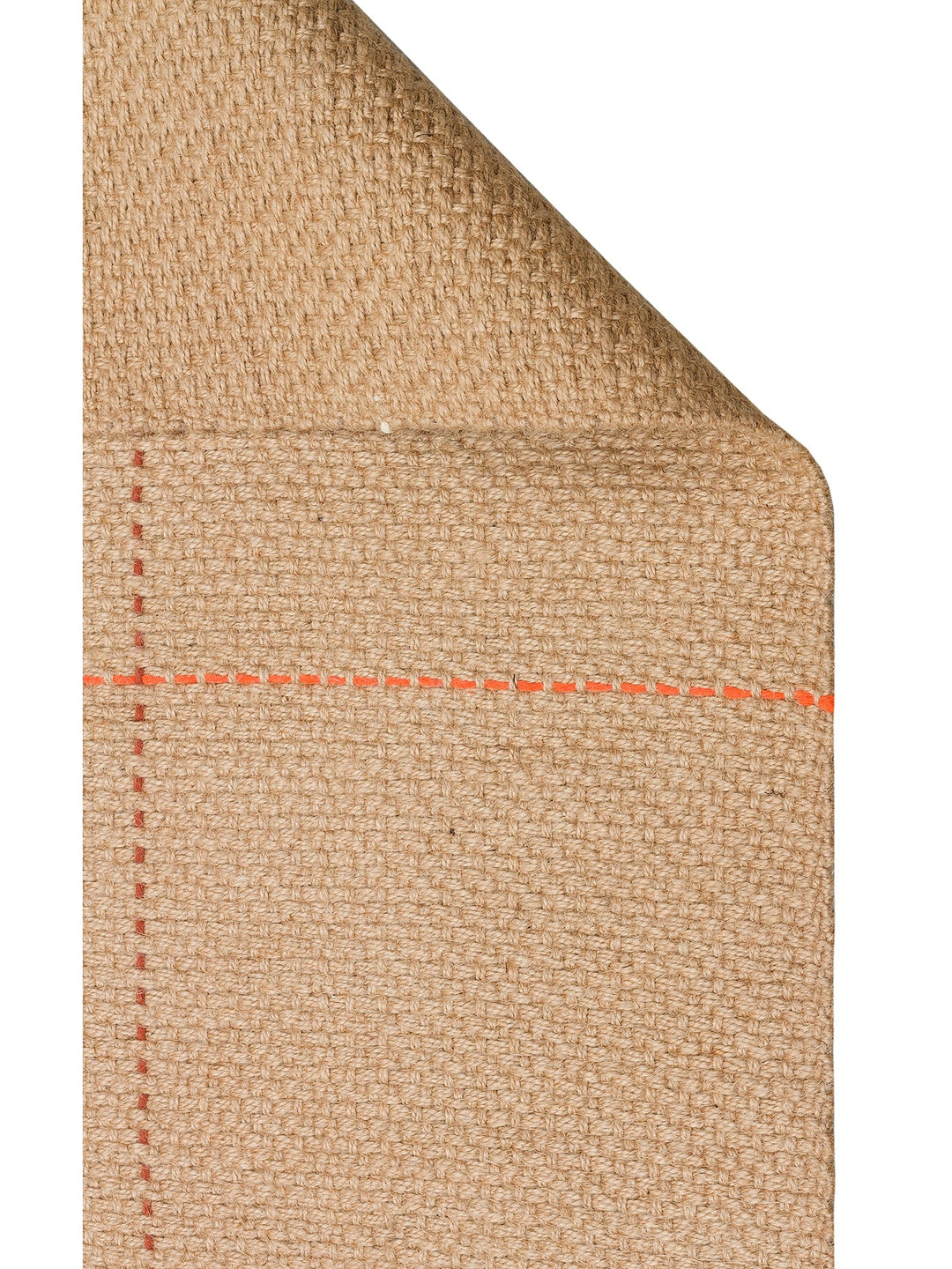 Agra %100 Naturel Jüt ve Pamuk Çift Taraflı Oturma Odası Koridor Mutfak Balkon Modern Kilim 1MUL - Carpetdocia