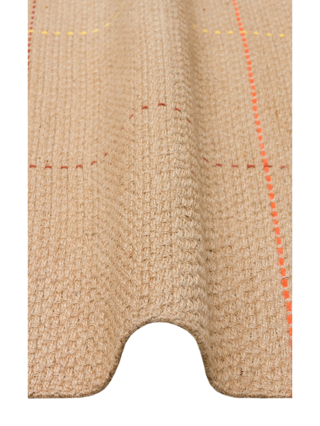 Agra %100 Naturel Jüt ve Pamuk Çift Taraflı Oturma Odası Koridor Mutfak Balkon Modern Kilim 1MUL - Carpetdocia