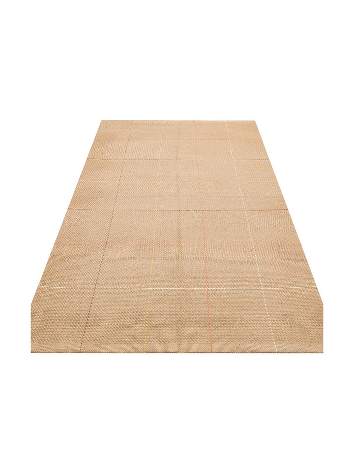 Agra %100 Naturel Jüt ve Pamuk Çift Taraflı Oturma Odası Koridor Mutfak Balkon Modern Kilim 1MUL - Carpetdocia