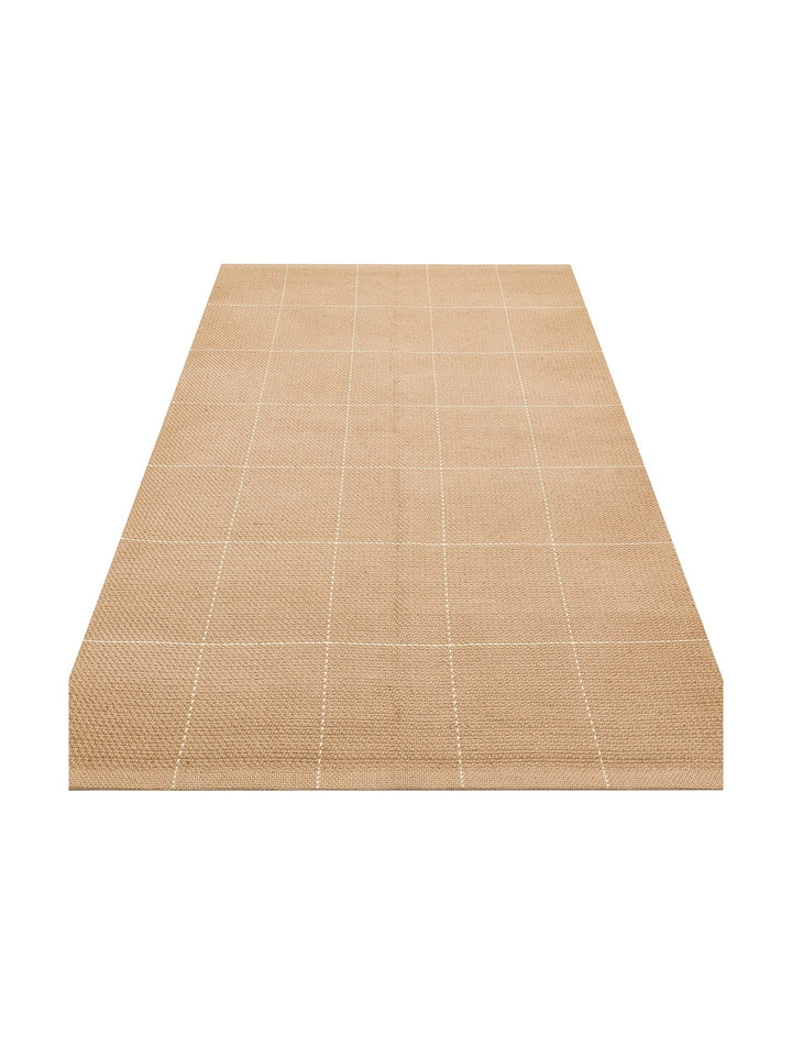 Agra %100 Naturel Jüt ve Pamuk Çift Taraflı Oturma Odası Koridor Mutfak Balkon Modern Kilim 1WH - Carpetdocia