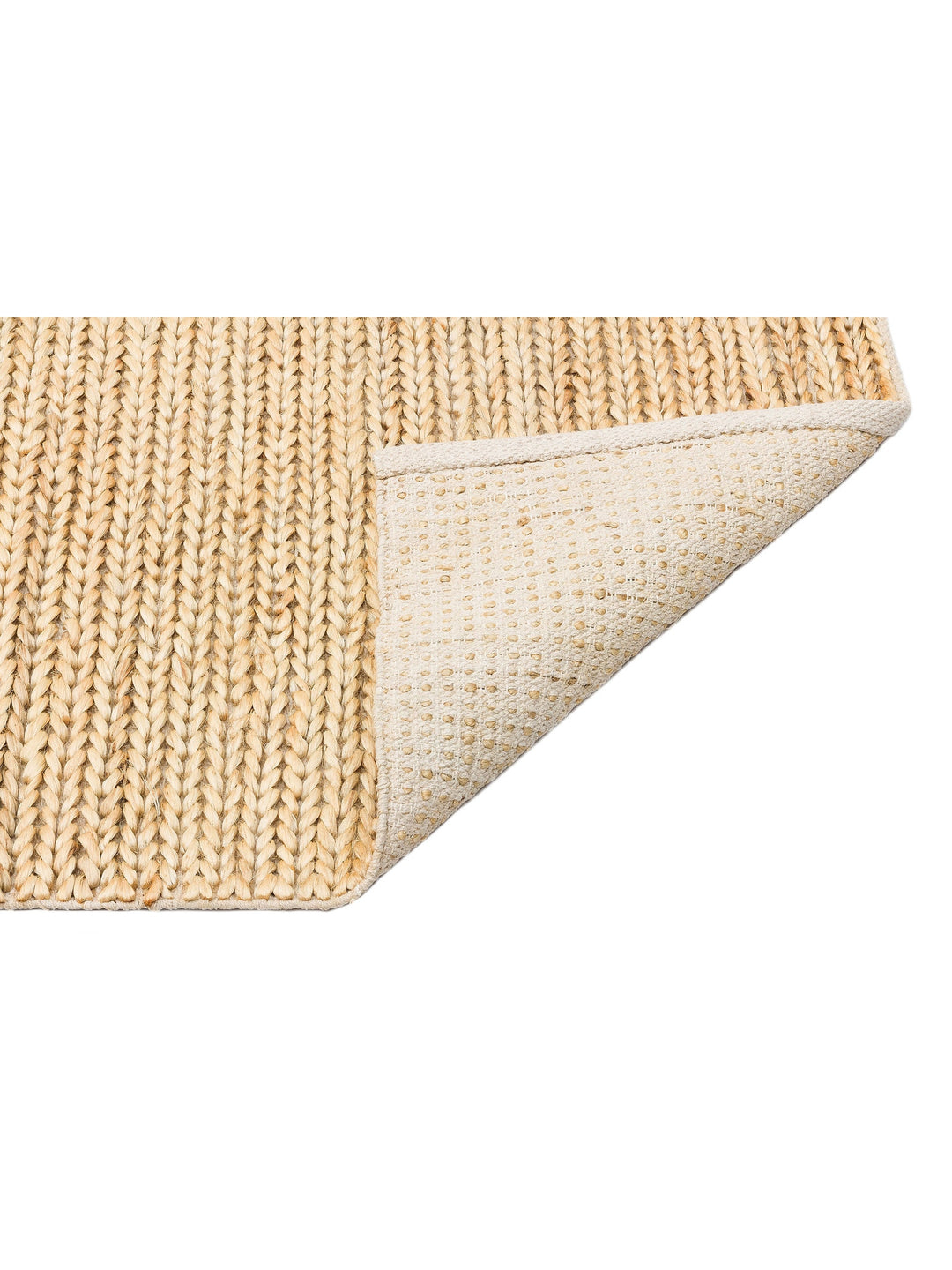 Baccarat Jüt %100 Naturel Oturma Odası Koridor Antre Mutfak Balkon El Dokuma Hasır Halı BAC CREAM - Carpetdocia