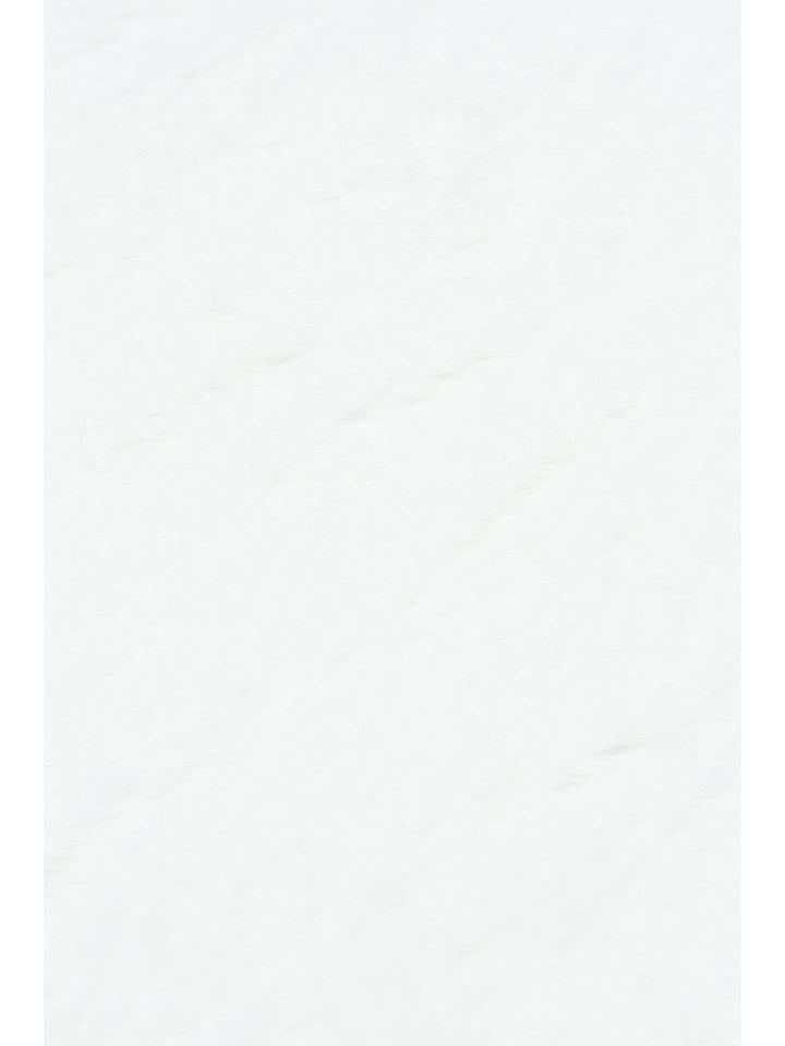 Bunny New Yumuşak Dokulu Uzun Tüylü Yıkanabilir Tavşan Postu WHITE DOUBLE N - Carpetdocia