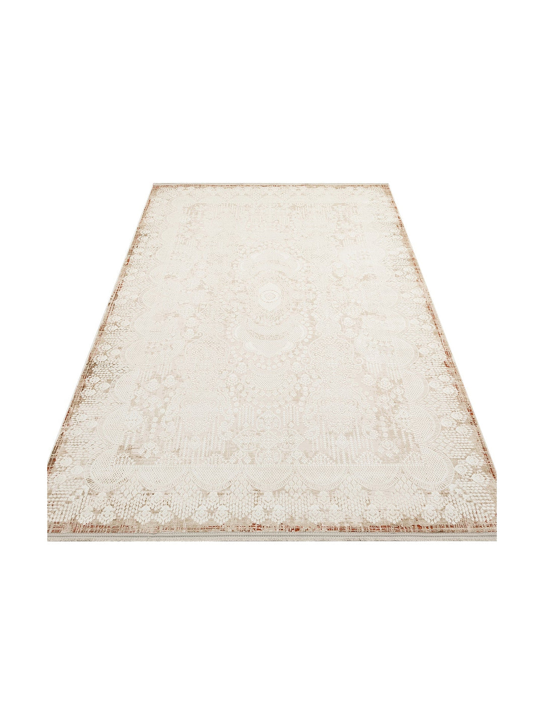 Cairo Serisi Extra Yumuşak Dokulu Sık Dokuma Modern Desenlere Sahip Şık Salon Halısı 05 CREAM VIZON - Carpetdocia