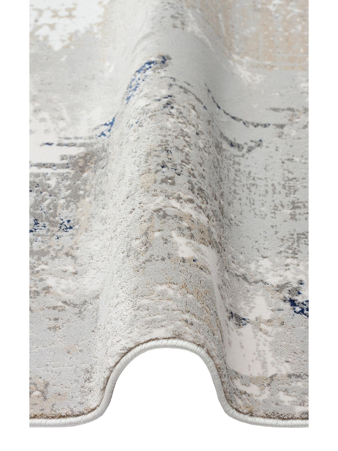 Cairo Serisi Extra Yumuşak Dokulu Sık Dokuma Modern Desenlere Sahip Şık Salon Halısı 06 GREY NAVY - Carpetdocia