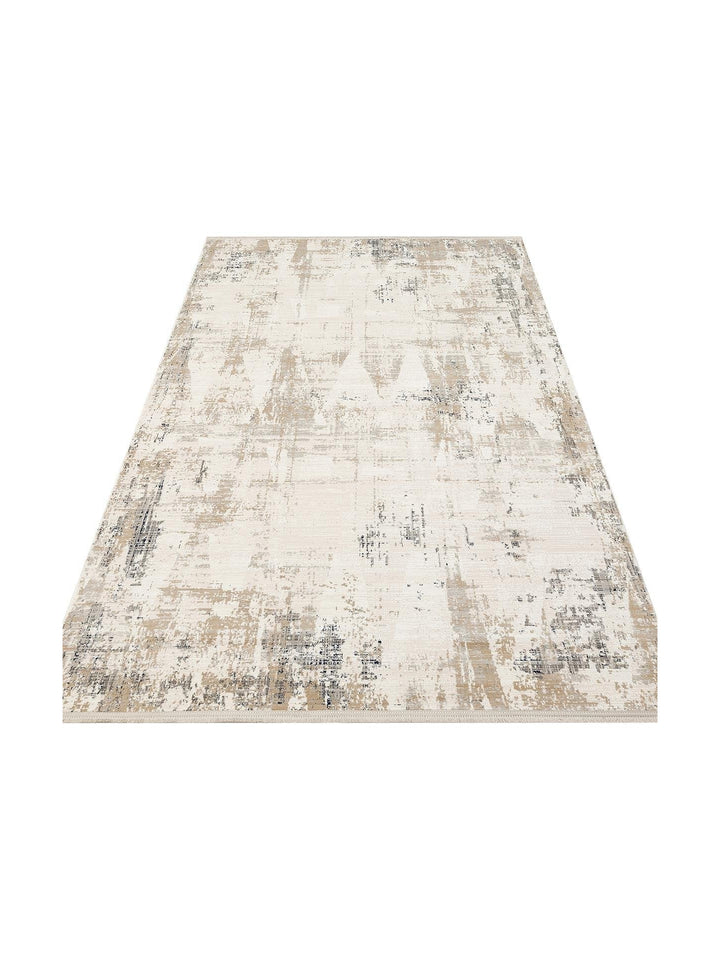 Cairo Serisi Extra Yumuşak Dokulu Sık Dokuma Modern Desenlere Sahip Şık Salon Halısı 07 CREAM BEIGE - Carpetdocia