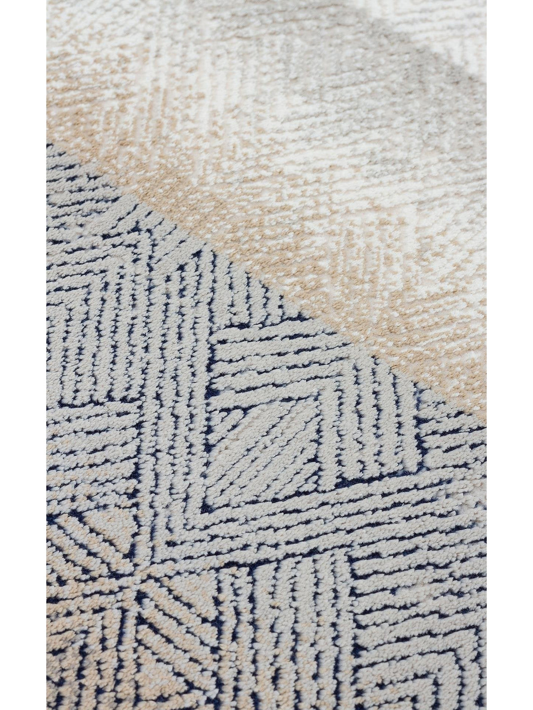 Cairo Serisi Extra Yumuşak Dokulu Sık Dokuma Modern Desenlere Sahip Şık Salon Halısı 08 CREAM GREY - Carpetdocia