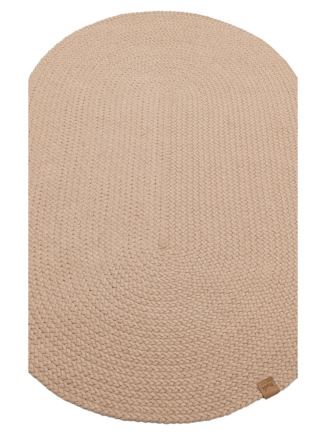 Cancun Renkli Jüt Görünümlü Hasır Örgü Halı 18 BEIGE - Carpetdocia
