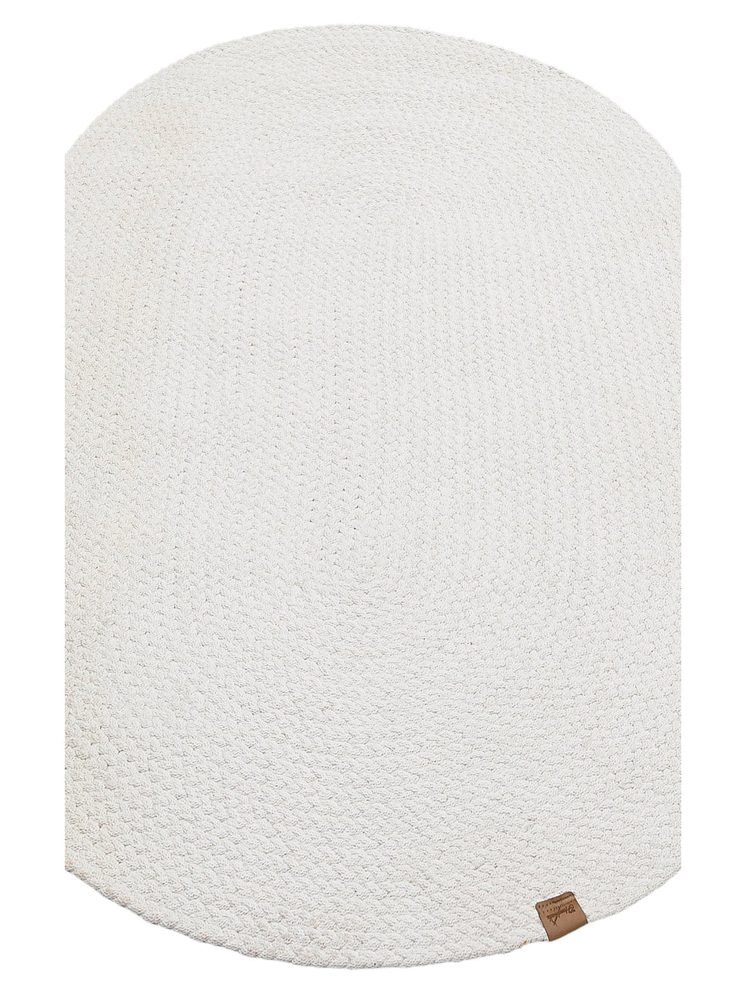 Cancun Renkli Jüt Görünümlü Hasır Örgü Halı 18 WHITE - Carpetdocia