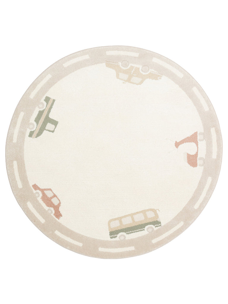 Carpetdocia Kids Pastel ألوان سجادة أطفال لا تترك غبارًا 01 CREAM MULTY